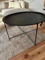 Salontafel zwart, Huis en Inrichting, Ophalen, 100 tot 150 cm, Rond, 50 tot 100 cm