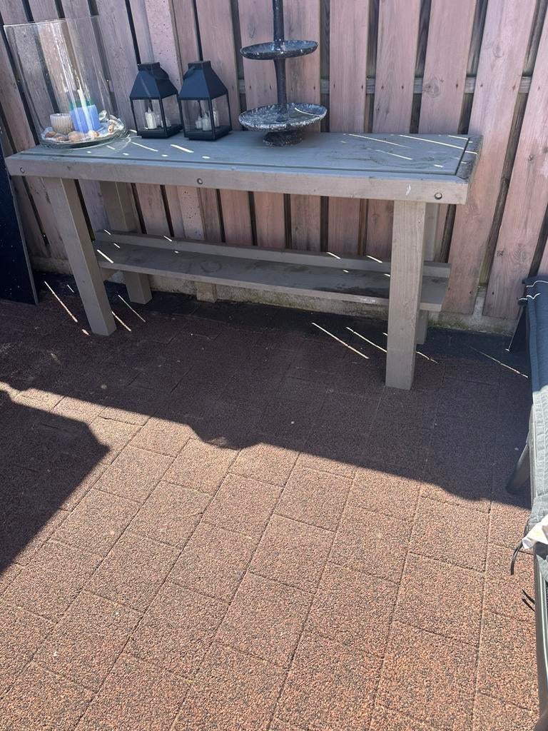 Zijde table tuin, Tuin en Terras, Tuintafels, Ophalen of Verzenden, Zo goed als nieuw, Rechthoekig, Hout