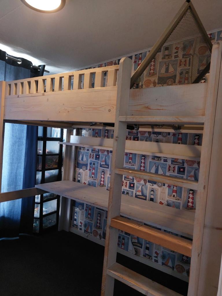 Hoogslaper, Huis en Inrichting, Ophalen, Eenpersoons, 90 cm, Hoogslaper