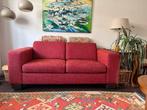 Tweezitsbank rode gemêleerde stof, Huis en Inrichting, Ophalen, Gebruikt, 150 tot 200 cm, Tweepersoons