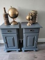 2 brocante nachtkastjes geheel gerestyled, Nieuwstaat, Ophalen, Minder dan 45 cm, Nieuw, 55 tot 70 cm