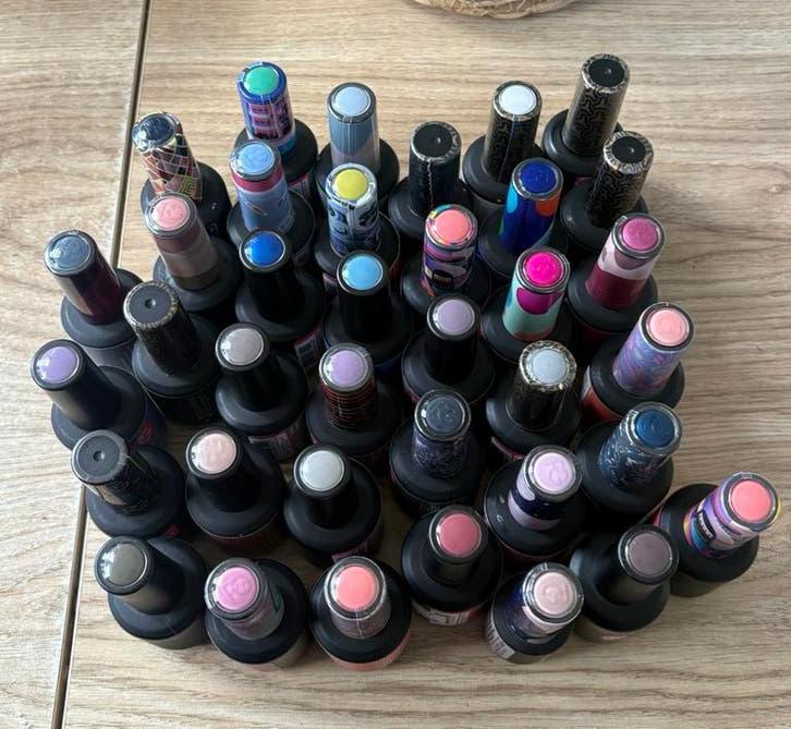 Pink gellac set, Sieraden, Tassen en Uiterlijk, Ophalen of Verzenden, Zo goed als nieuw, Overige kleuren, Handen en Nagels