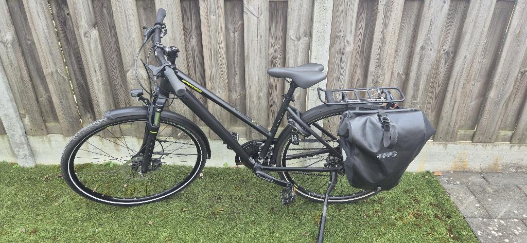 Winora Domingo 27 damesfiets 28” + Ortlieb tas + AXA slot, 47 tot 50 cm, Ophalen, Zo goed als nieuw, Overige merken