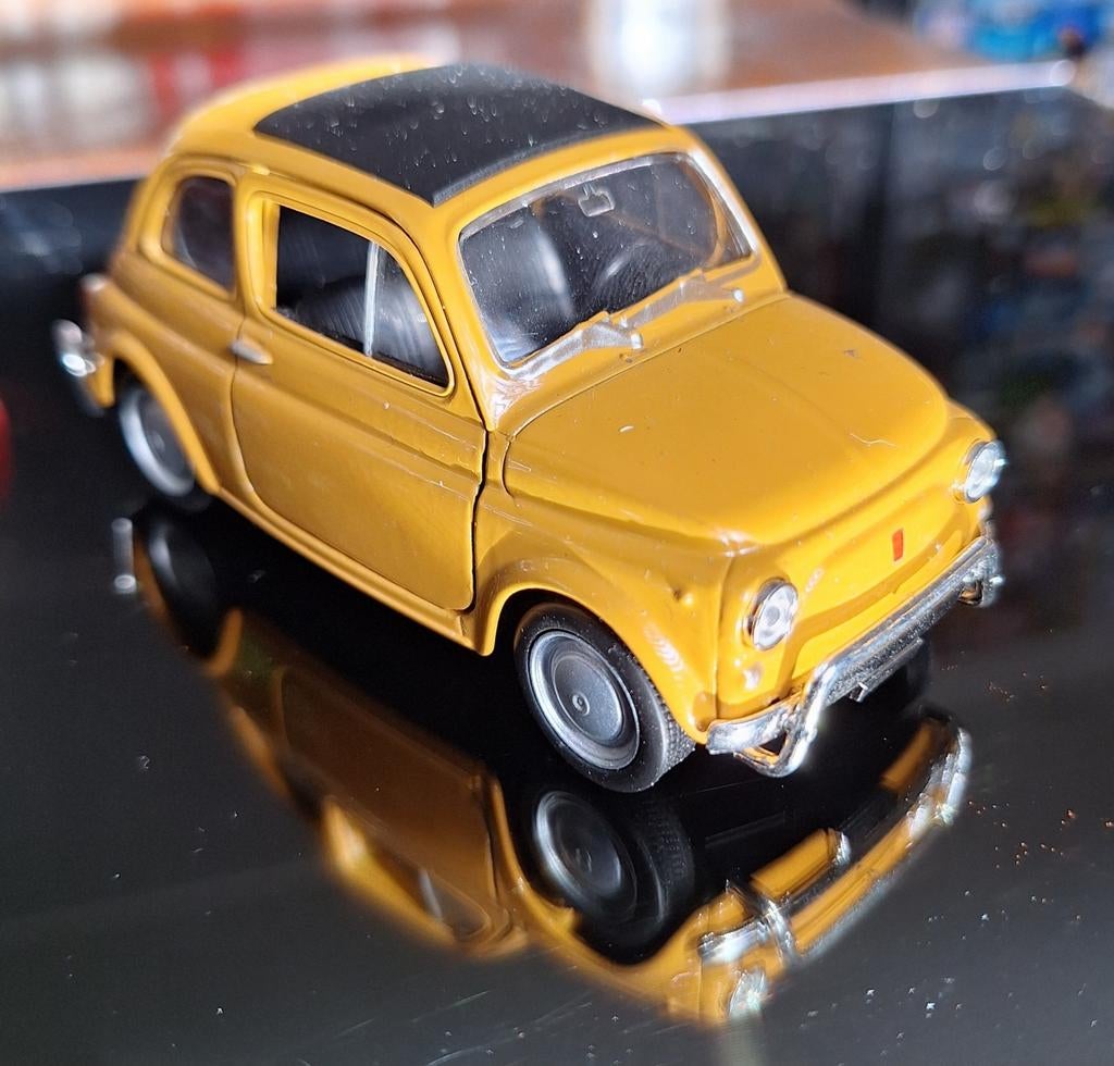 Welly - fiat 500, Ophalen of Verzenden, Zo goed als nieuw, Auto, Welly