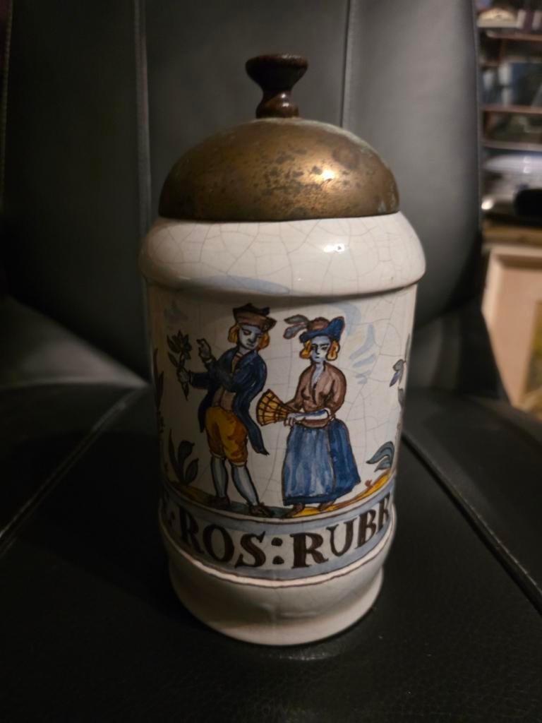 Antieke delftsche apothekerspot, Antiek en Kunst, Ophalen of Verzenden