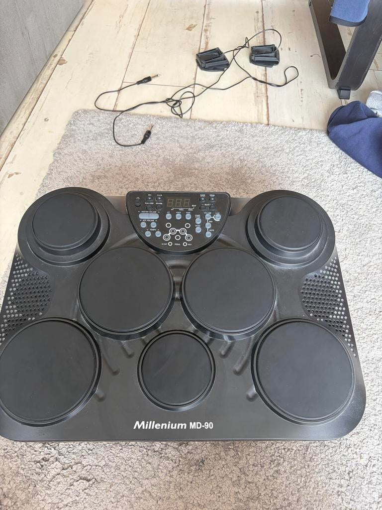 Millenium MD-90 Elektrisch Drumstel - Compact en Compleet, Ophalen of Verzenden, Gebruikt, Overige merken, Elektronisch