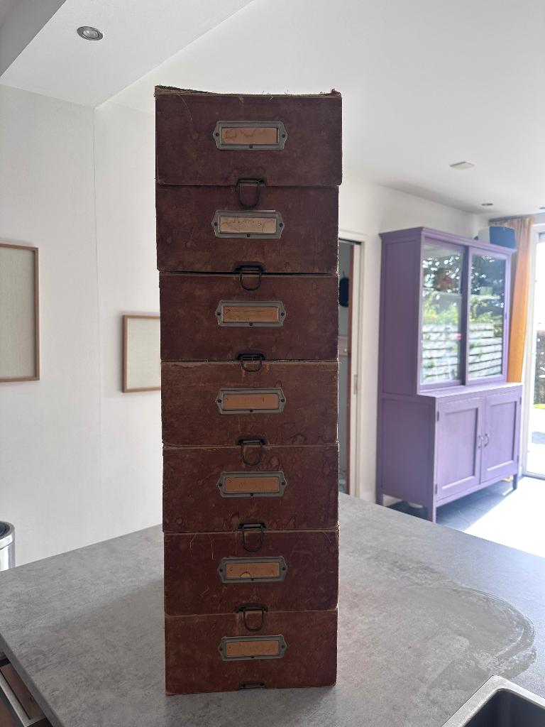 Vintage archief bakken, Ophalen, Huis en Inrichting