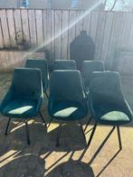 6 groene velvet stoelen van By Boo, Ophalen, Gebruikt, Overige kleuren, Stof