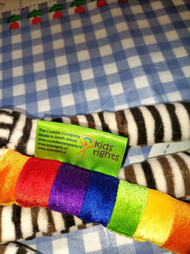 Zepp Zebra knuffel Kids Rights Nicole van de Hurk, Ophalen of Verzenden, Zo goed als nieuw, Overige typen