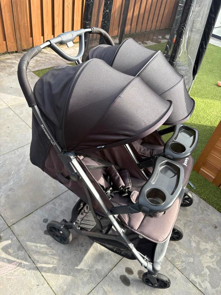 Joovy Kooper x2 duo buggy - Comfortabele tweelingwagen, Kinderen en Baby's, Buggy's, Gebruikt, Overige merken, Duomodel, Ophalen