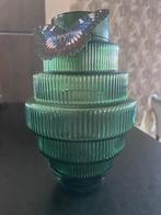 Polspotten groene Steps vaas S, Huis en Inrichting, Woonaccessoires | Vazen, Ophalen, Nieuw, Glas, Minder dan 50 cm