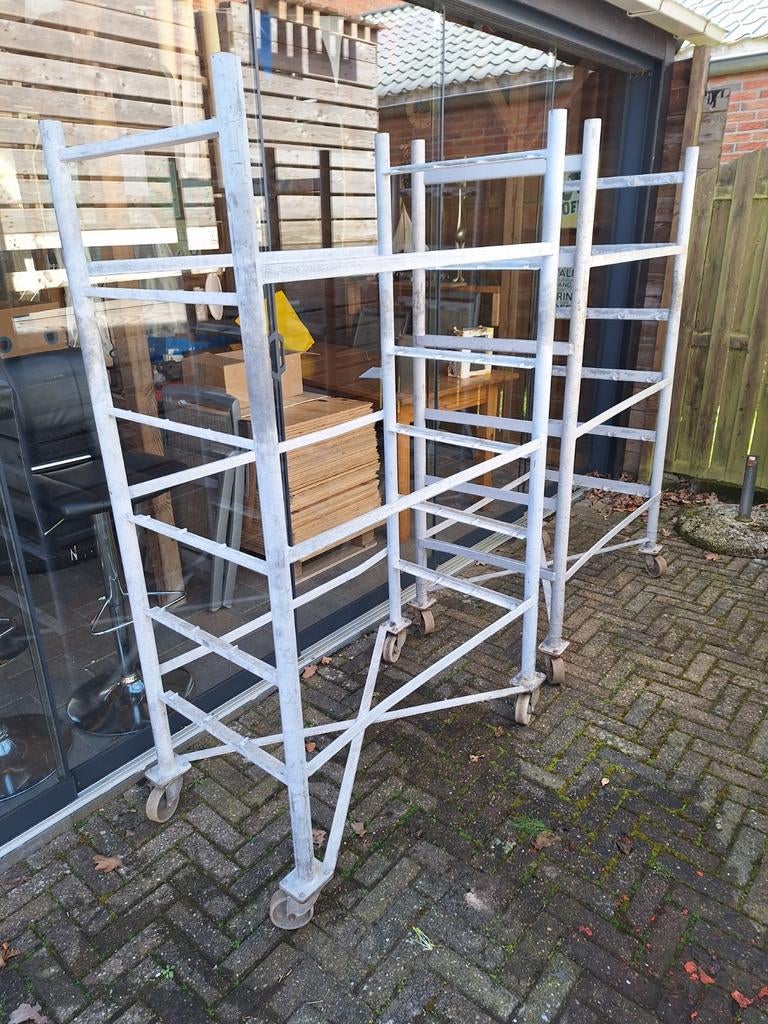 Verrijbare stellage, Doe-het-zelf en Verbouw, Steigers, Ophalen of Verzenden, Gebruikt, Overige typen, Minder dan 2 meter