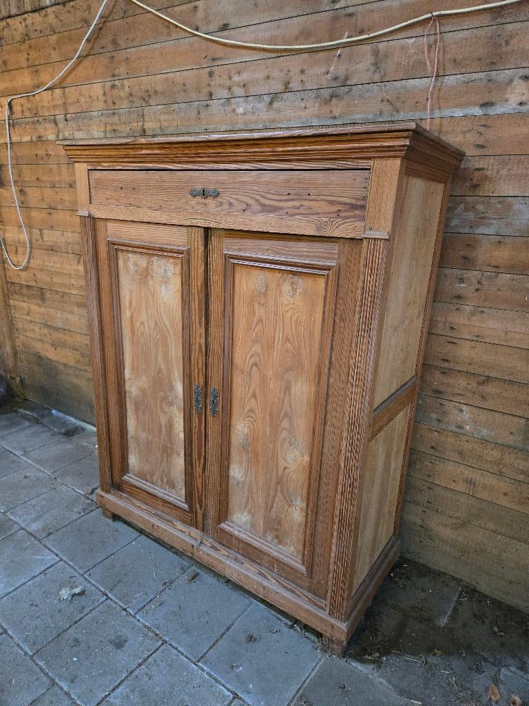 Kast grenen of vuren, Ophalen, Gebruikt, 50 tot 75 cm, Met deur(en)