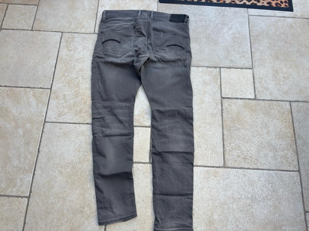 G-Star Grijze Stretch Broek Maat 36-34, Kleding | Heren, Ophalen of Verzenden, Nieuw, Overige maten, Grijs