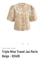Triple Nine Travel Jas Marie Beige, Maat 38/40 (M), Verzenden, Beige, Nieuw