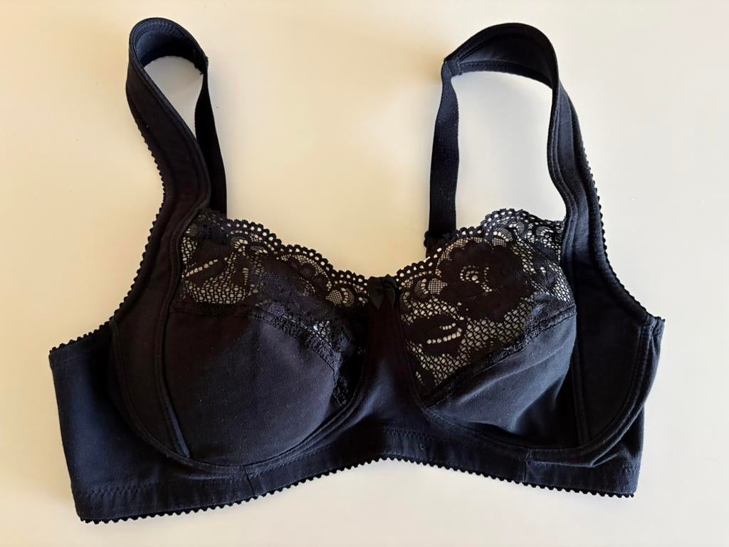 Miss Mary of Sweden - Lovely Lace bh - katoen - 90B, Kleding | Dames, Ophalen of Verzenden, Zwart, BH