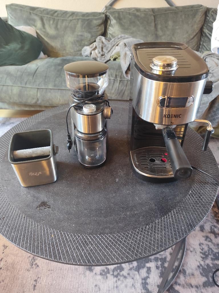 Koenic koffie aparaat met bonen maler, Witgoed en Apparatuur, Koffiezetapparaten, Gebruikt, Koffiemachine, Ophalen of Verzenden