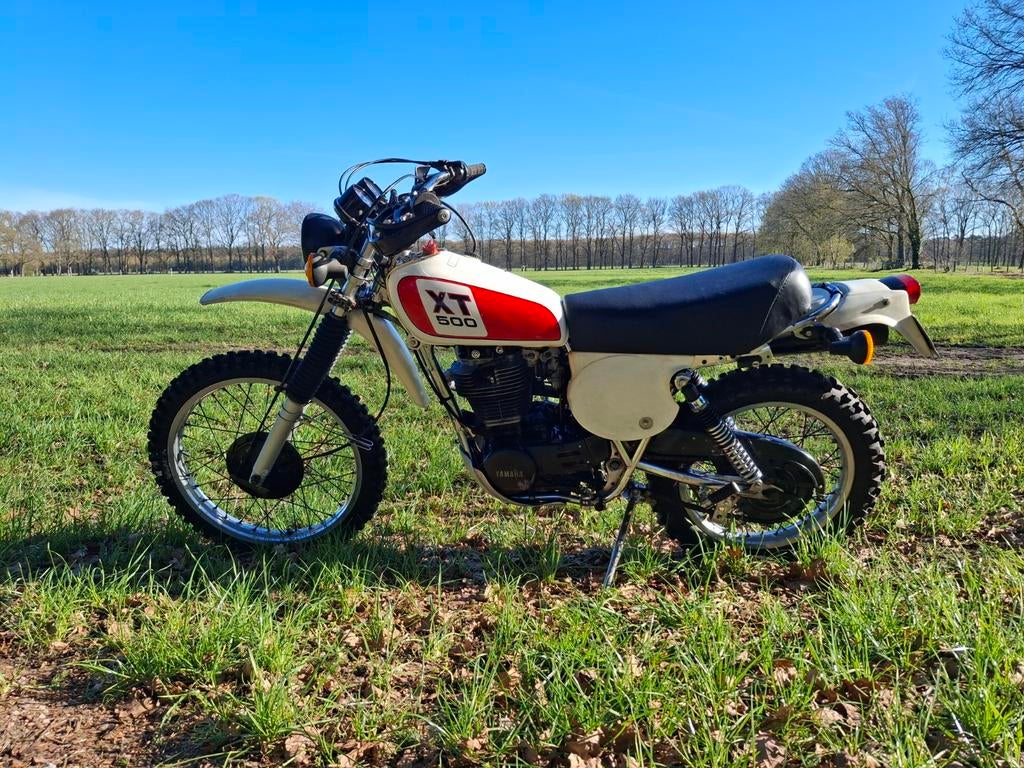 Yamaha XT500 met uniek chromen frame., Motoren, Motoren | Oldtimers, 499 cc, Gebruikt, Enduro, Minimaal motorrijbewijs A2