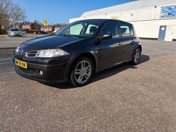 Renault Mégane 2.0 16V Turbo 120KW E4 2007 Zwart, Auto's, Renault, Particulier, Mégane, LPG, D, Hatchback, Handgeschakeld, Origineel Nederlands