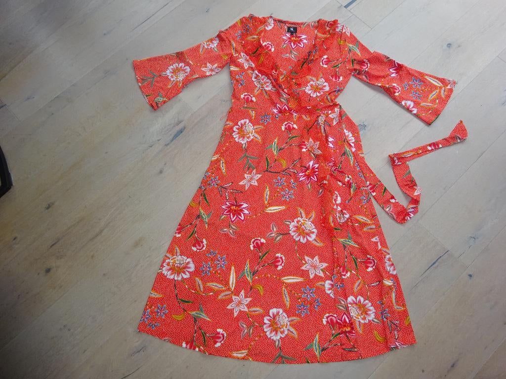 oranje jurk K Design maat S, Kleding | Dames, Maat 38/40 (M), K-design, Oranje, Ophalen of Verzenden