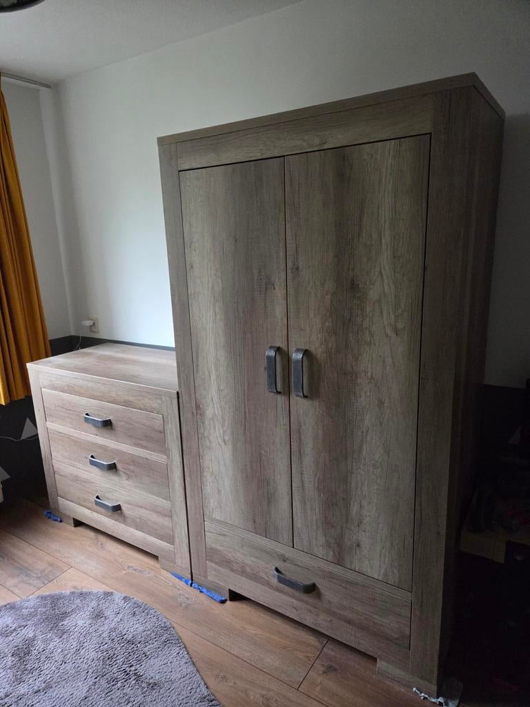 Kidsmill Brent babykamer houtlook, Kinderen en Baby's, Kinderkamer | Complete kinderkamers, Ophalen, Zo goed als nieuw, Jongetje of Meisje