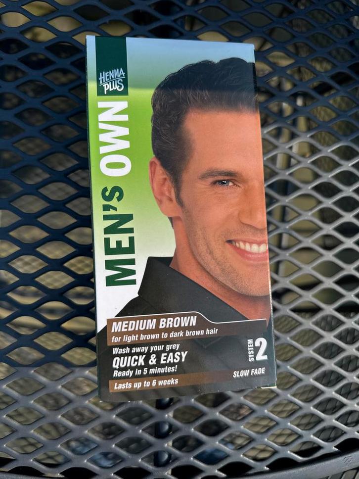 Henna Plus Men's Own Haarverf Medium Bruin, Sieraden, Tassen en Uiterlijk, Uiterlijk | Haarverzorging, Nieuw, Overige typen, Ophalen of Verzenden