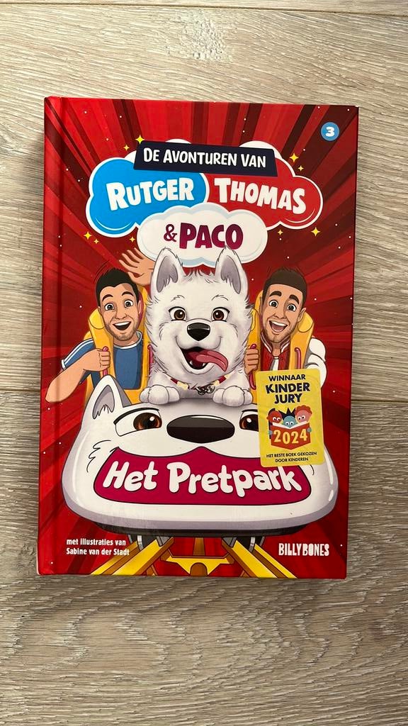 Rutger Thomas en Paco boek Het pretpark, Ophalen of Verzenden, Zo goed als nieuw, Fictie algemeen