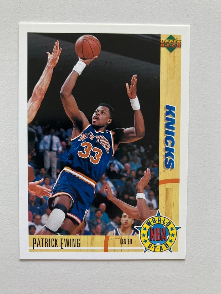 Patrick Ewing Knicks Upper Deck 1992 card, Verzenden, Zo goed als nieuw
