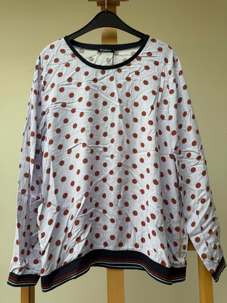 Polkadot shirt XXL van House of Soul, Kleding | Dames, Overige kleuren, Maat 46/48 (XL) of groter, Nieuw, Ophalen of Verzenden