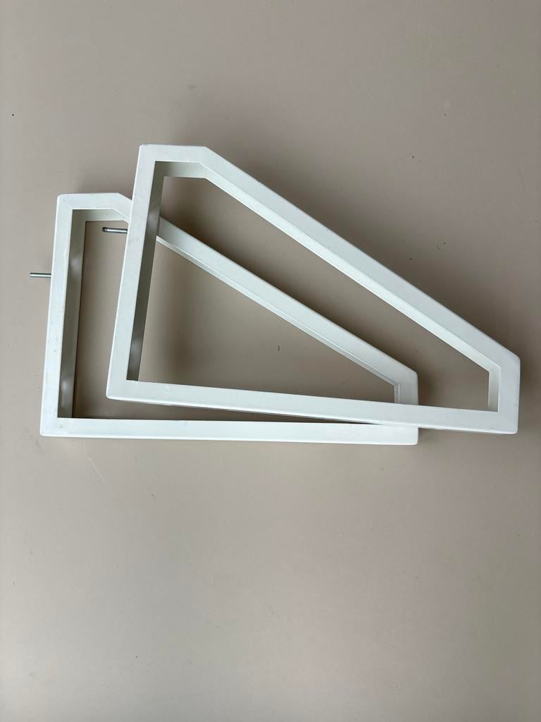 IKEA EKBY LERBERG Plankdragers - 28 cm, wit (2 stuks), Huis en Inrichting, Woonaccessoires | Wandplanken en Boekenplanken, Ophalen