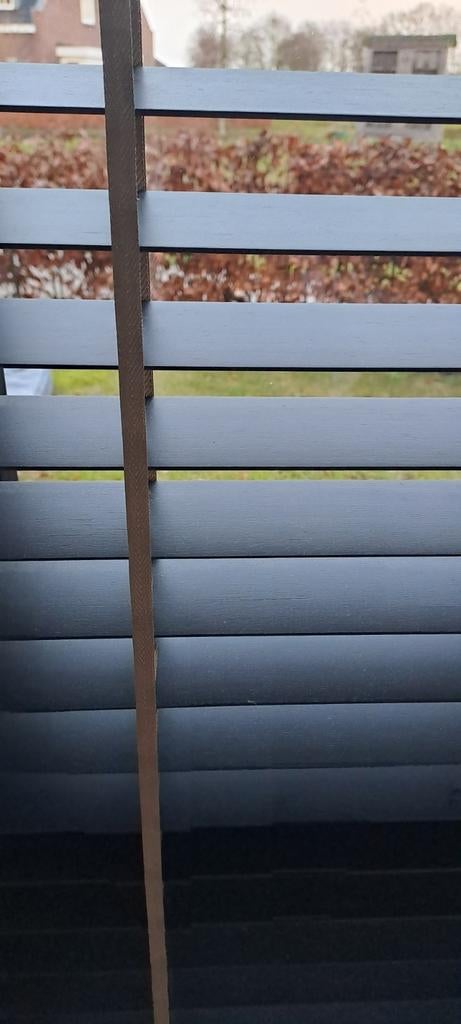 Toppoint Houten Jaloezieën Zwart met Gouden Bies (190x95cm), Ophalen, Zwart, Modern, Elegant, 50 tot 100 cm