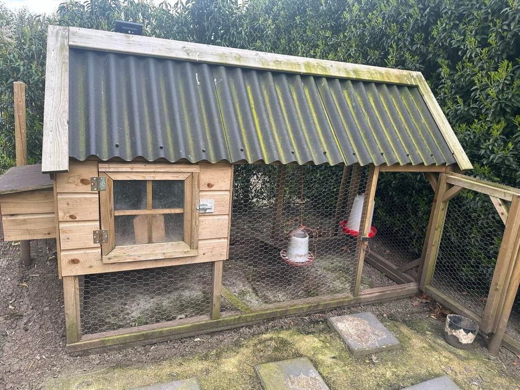 Kippenhok met leghok, Dieren en Toebehoren, Pluimvee | Toebehoren, Ophalen of Verzenden, Gebruikt, Kippenhok of Kippenren