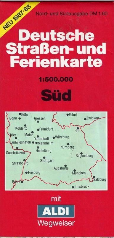 C243 plattegrond zuid Duitsland ( Aldi ), Boeken, Atlassen en Landkaarten, 2000 tot heden, Ophalen of Verzenden, Nederland, Landkaart