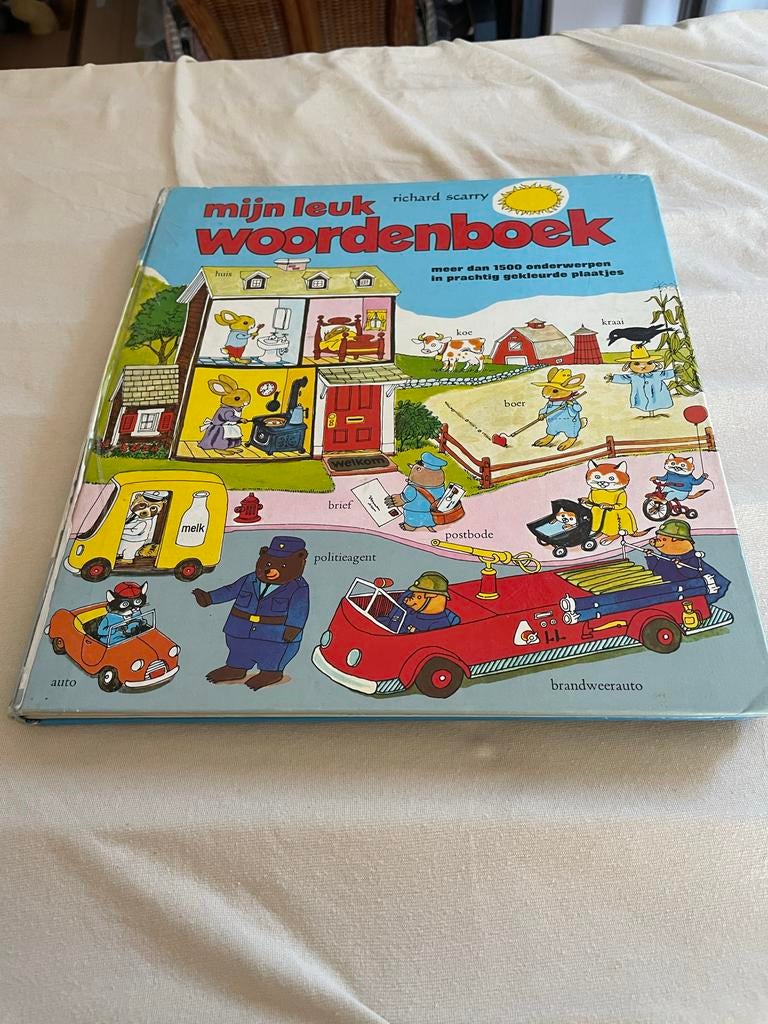 Richard Scarry's Mijn Leuk Woordenboek, Boeken, Ophalen of Verzenden, Gelezen, Overige uitgevers, Nederlands