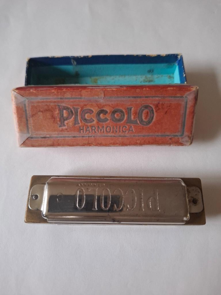 Vintage M Hohner Piccolo mondharmonica, Muziek en Instrumenten, Ophalen of Verzenden, Gebruikt
