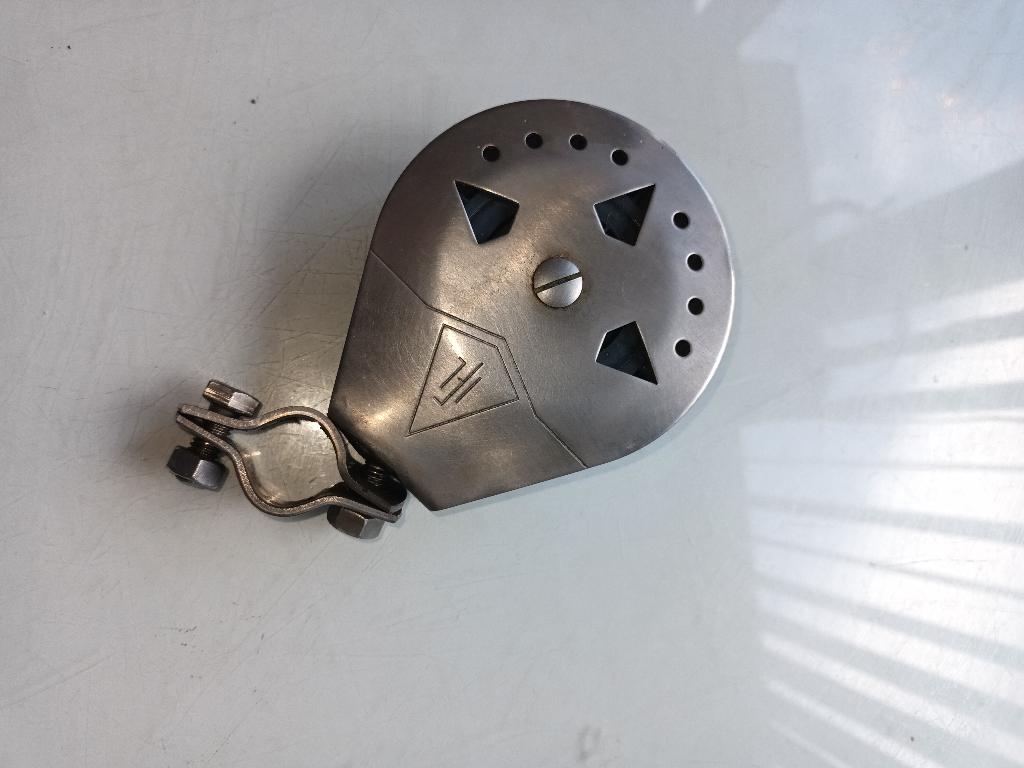 Ratelblok 90 mm diameter RVS, Watersport en Boten, Ophalen of Verzenden, Minder dan 15 m²