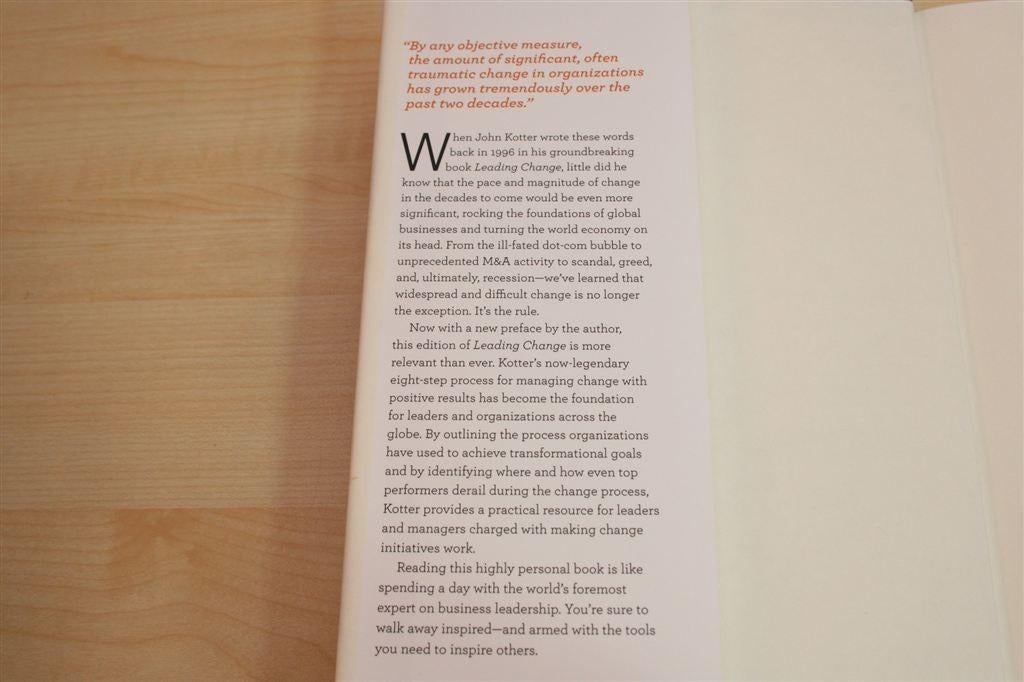 Leidinggeven aan Verandering — Kotters 8-Stappenmodel, Ophalen of Verzenden, Gelezen, Management