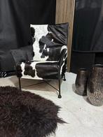 Montis Charly fauteuil - Nieuw Koeienhuid, Huis en Inrichting, Stoelen, Ophalen, ., Zwart, Leer