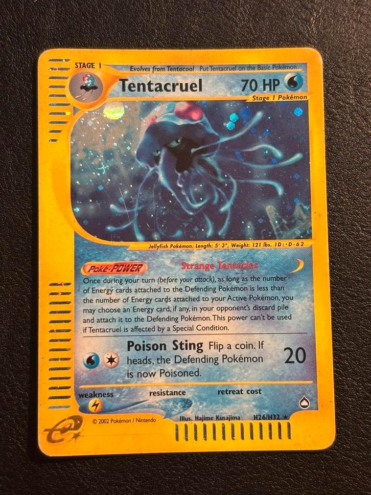 Tentacruel holo - Aquapolis H26/H32 (GD), Hobby en Vrije tijd, Verzamelkaartspellen | Pokémon, Zo goed als nieuw, Ophalen of Verzenden