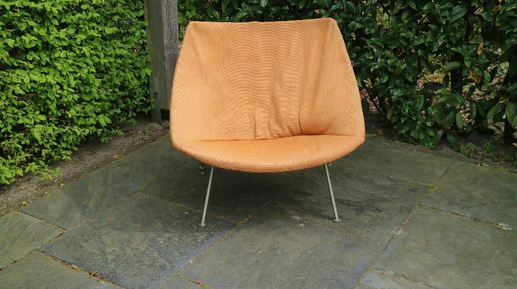 Artifort Oyster F156., Huis en Inrichting, Fauteuils, Ophalen, Gebruikt, 75 tot 100 cm, Stof