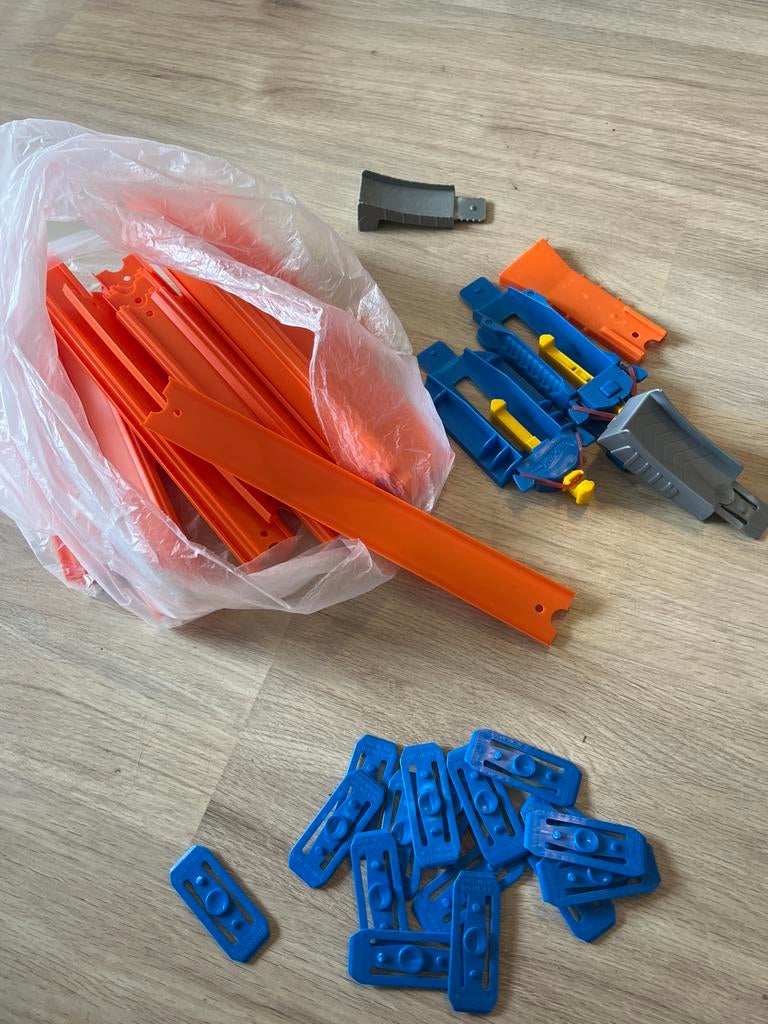 Weggedeelten Hot Wheels, Kinderen en Baby's, Speelgoed | Racebanen, Gebruikt, Onderdelen, Zelf te bouwen, Ophalen of Verzenden