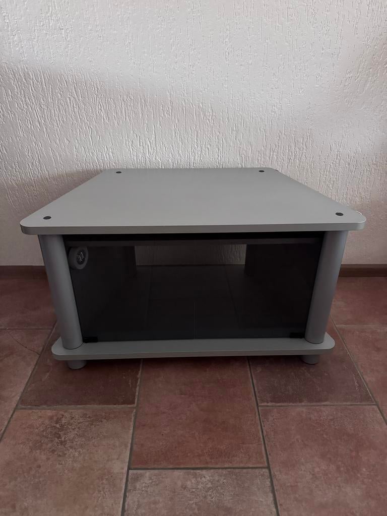 TV meubel kast met glazen deurtjes, Ophalen, Gebruikt, 50 tot 100 cm, Glas
