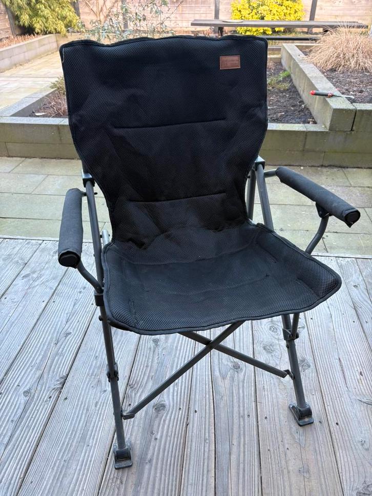 Obelink Chairman Soft Black, Caravans en Kamperen, Kampeermeubelen, Gebruikt, Campingstoel, Ophalen
