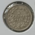 5 cent 1859  Willem III, Koning Willem III, Zilver, Ophalen of Verzenden, Losse munt