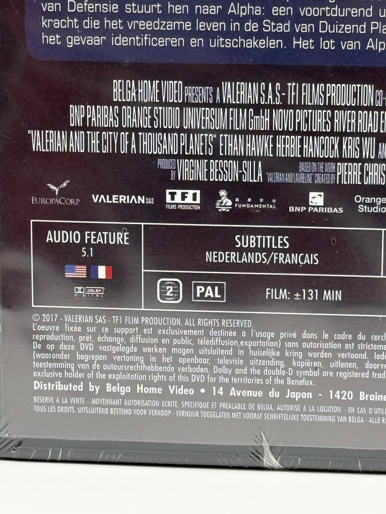 Valerian and the City of a Thousand Planets DVD (Nieuw) 001, Alle leeftijden, Verzenden, Nieuw in verpakking