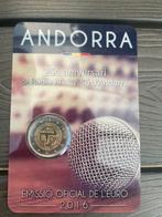 Andorra 2 euro munt 2016 - 25 jaar Radio en Televisie, Ophalen of Verzenden, Overige landen, 2 euro, Losse munt