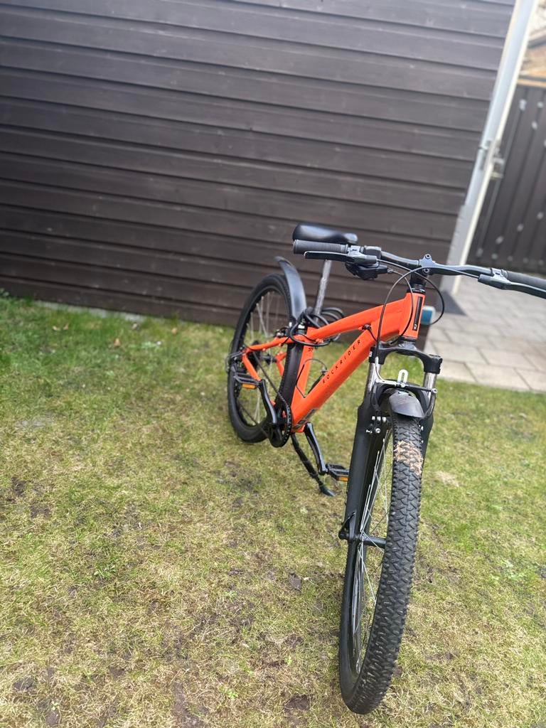 Oranje mountainbike, Fietsen en Brommers, Fietsen | Crossfietsen en BMX, Ophalen, Gebruikt, Aluminium, 24 inch of meer