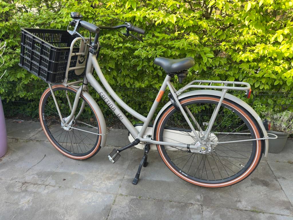 Cortina U4 Solid D57 Transportfiets - Quarz Grey Matt, Fietsen en Brommers, Fietsen | Dames | Damesfietsen, Gebruikt, Overige merken