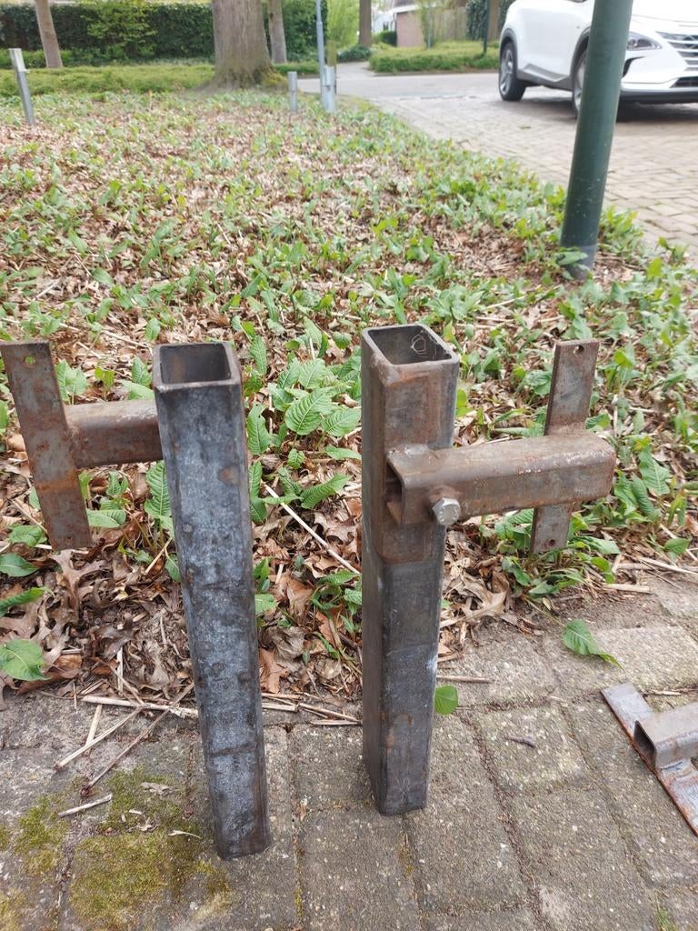 Hulpstukken breedteborden zwaartransport trailer, Ophalen