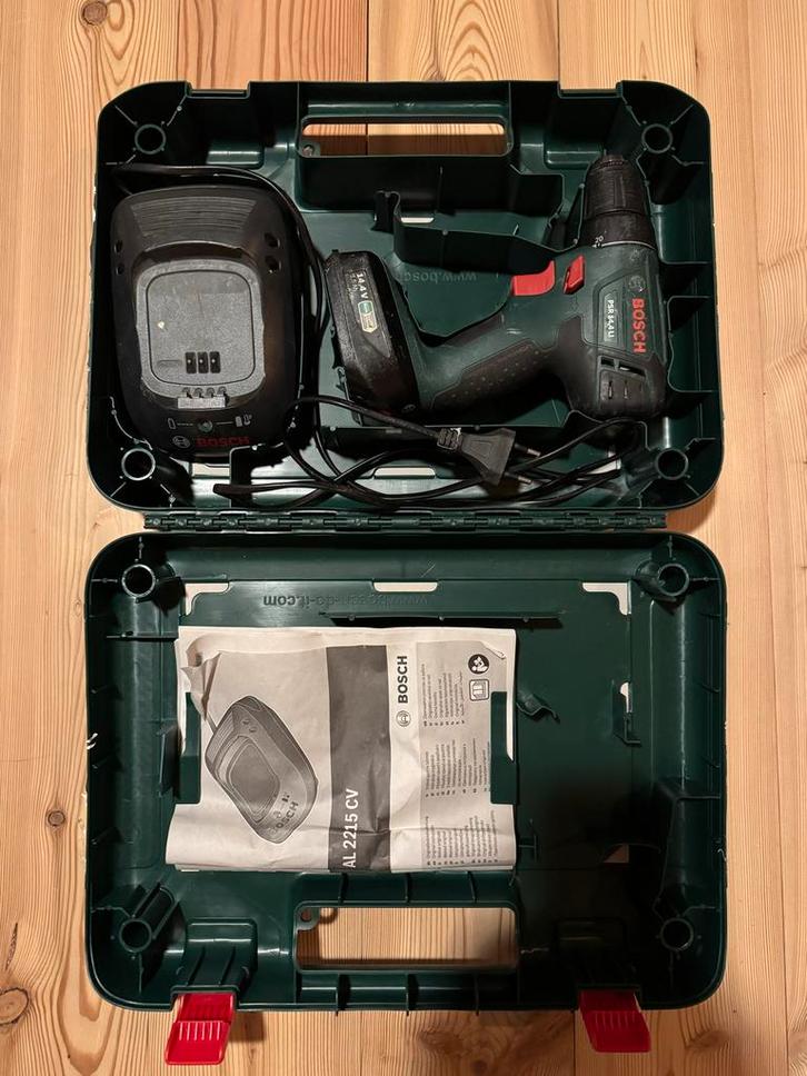 Bosch PSR 14,4 LI Accuboormachine met lader en koffer, Doe-het-zelf en Verbouw, Gereedschap | Boormachines, Gebruikt, Boor- en Schroefmachine